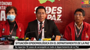 Sedes La Paz reporta 10 casos de sarampión repartidos en Viacha, El Alto, La Paz y Achocalla