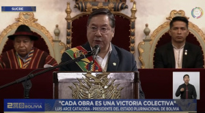Arce alude a las elecciones y pide no cambiar el rumbo; “hoy más que  nunca necesitamos unidad”