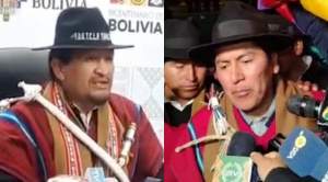 Un sector de campesinos Tupac Katari quita respaldo a Andrónico, mientras que otro lo  mantiene