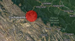 Un sismo de magnitud 4,6 se siente en la ciudad de Cochabamba y otras localidades