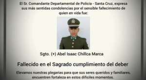 Bombero fallece tras 25 días de estar hospitalizado por la explosión de un silo en Santa Cruz