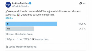 Sondeo: Mayoría de los consultados confía en que el nuevo Gobierno estabilizará el tipo de cambio del dólar