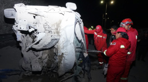 Reportan accidente en la autopista La Paz - El Alto con muertos y heridos