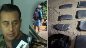 Aprehenden a cuatro policías de Santa Cruz que transportaban droga en dos camionetas