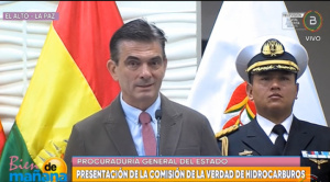 Paz: “Del 100% que hemos comprado  en hidrocarburos, 40% de aquello  subvencionado (...) se lo robaron”